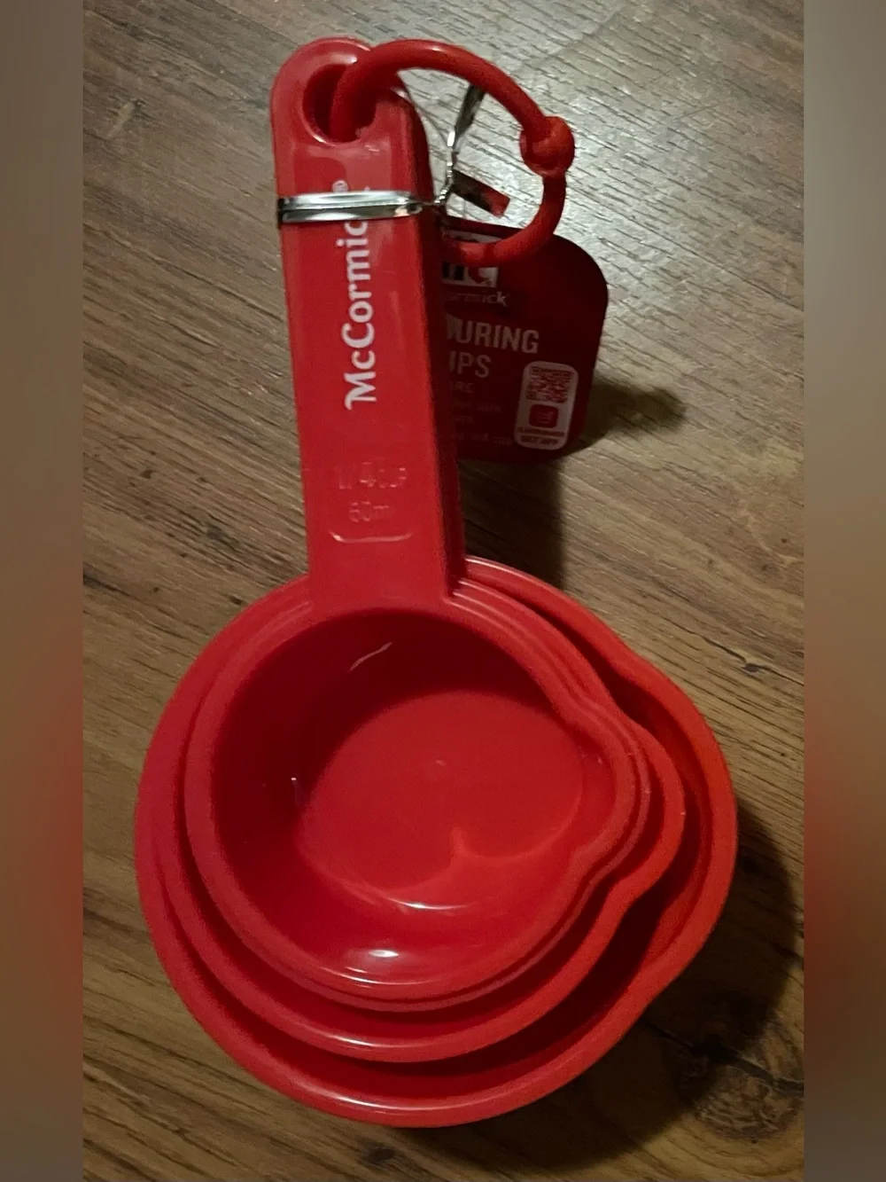 McCormick Red PlasyNesting Measuring Cups - New Set of 4